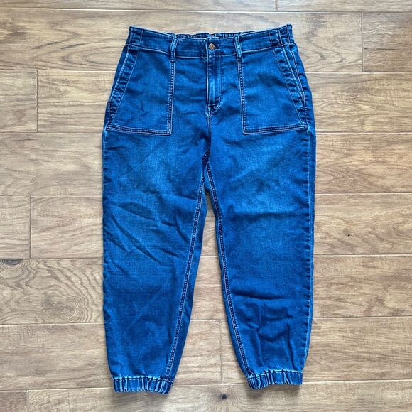 J.Crew Factory Jeans Size 32 Utility Jogger in Signature Stretch+ Medium Wash - Picture 1 of 13